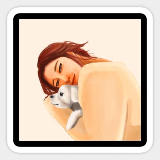 Cuddling Time Sticker